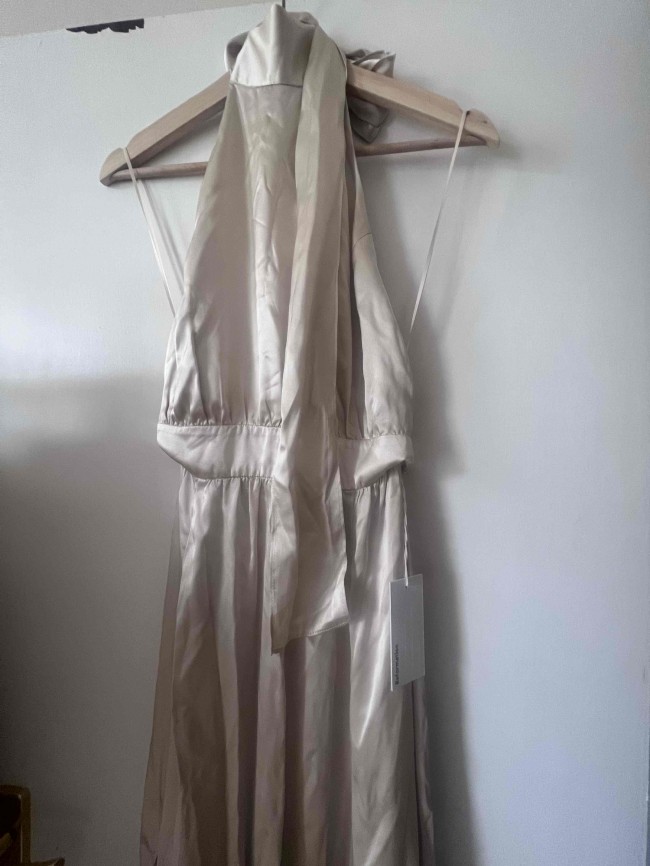 alani silk dress reformation Reformation, Alani Silk Dress New Wedding Dress Save 40%