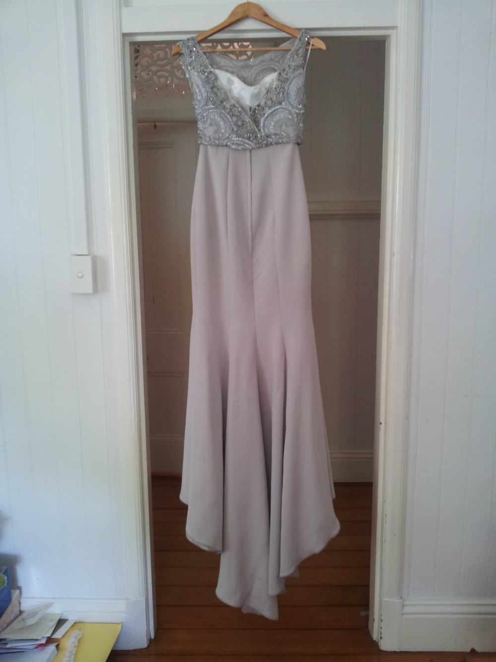 marchesa gowns & formal dresses Marchesa Notte Embellished Cape Gown - NAVY - Blue main image 1