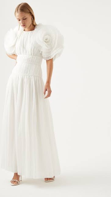Aje, Expressive Pleated Maxi Dress Wedding Dress Save 20% - Stillwhite