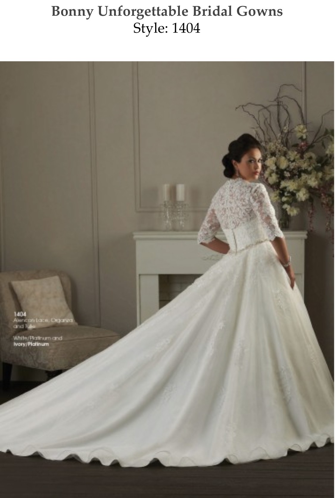 Bonny Bridal Unforgettable Style 1404 Preowned Wedding Dress Save 65% -  Stillwhite