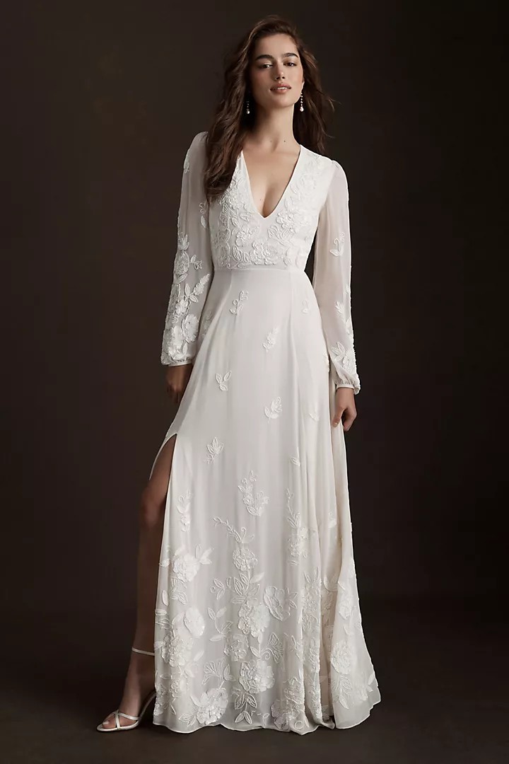 sachin and babi light blue dress Self-Portrait Lace-Paneled Chiffon Midi Dress In Blue - 30% Off