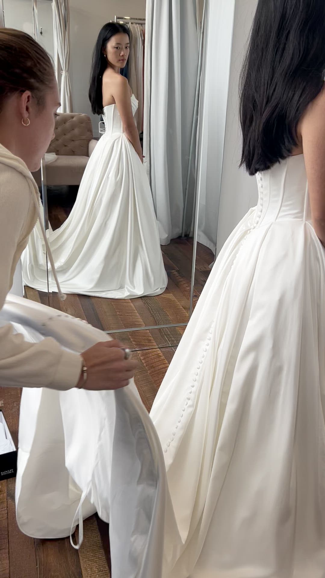 Jenna In White, Basque Waist