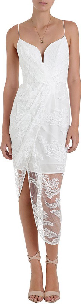 Zimmermann Seer Plunge Drape Dress New Wedding Dress On Sale 37