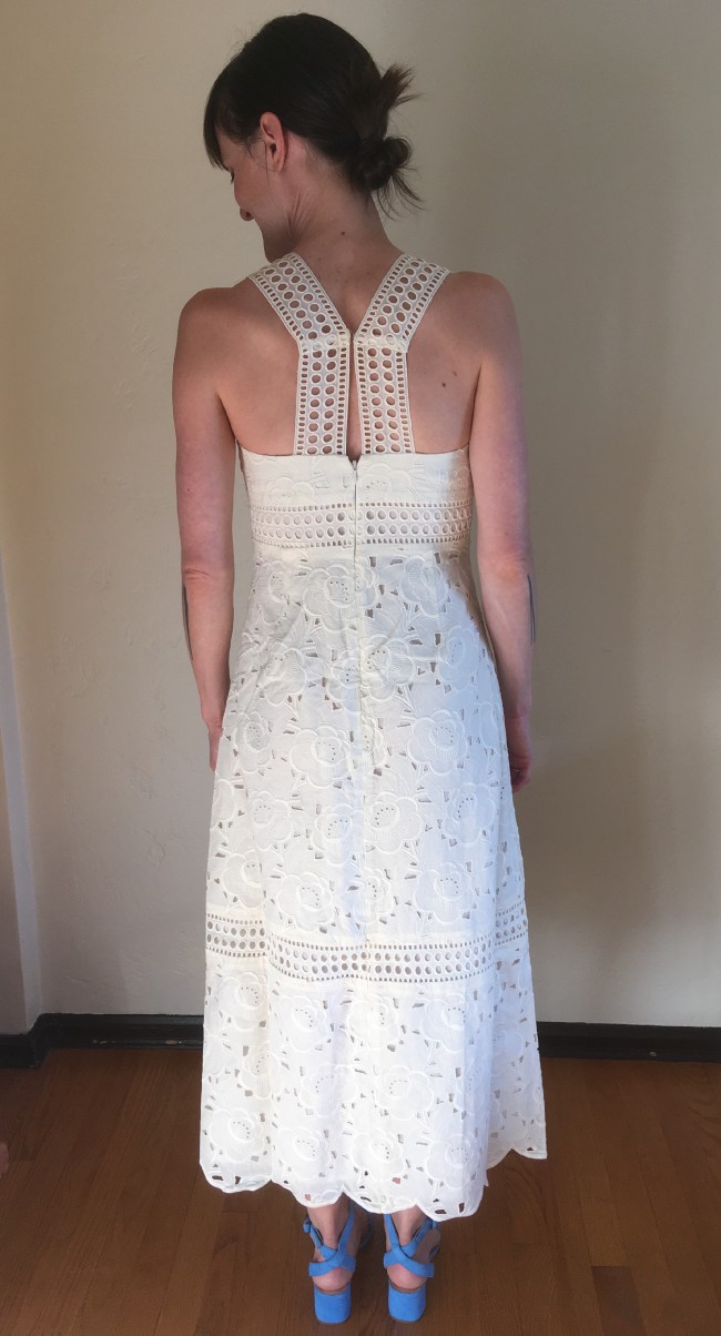 J Crew Collection dress in Austrian eyelet