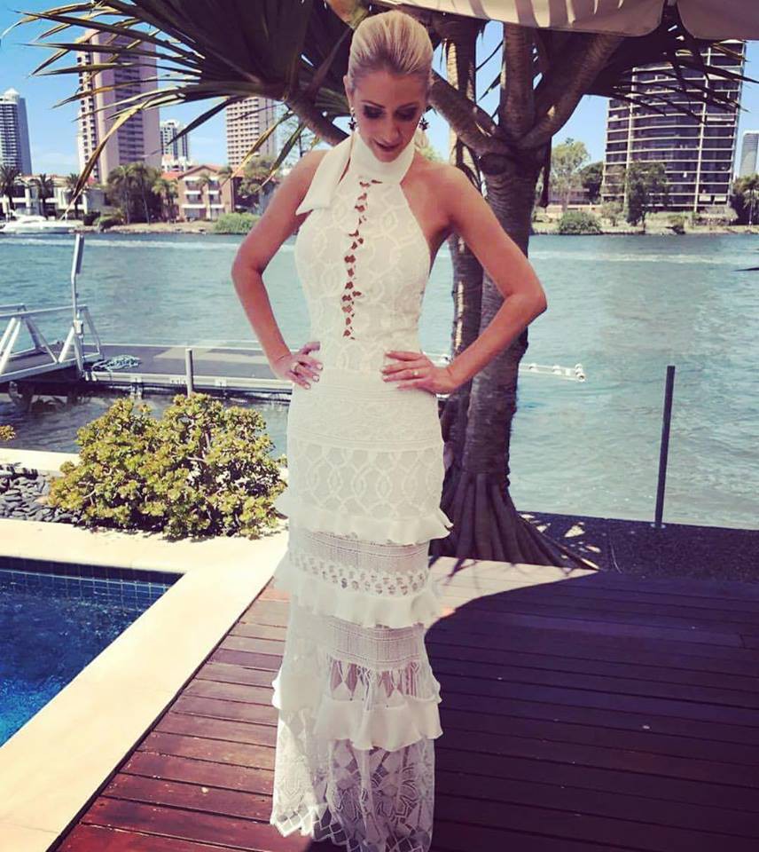 love poem lace halter gown