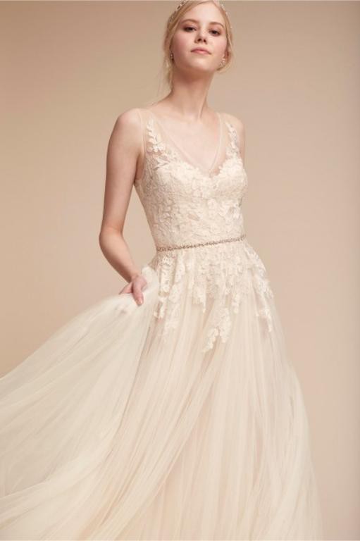 white christmas dresses Bhldn Veronique main image 1