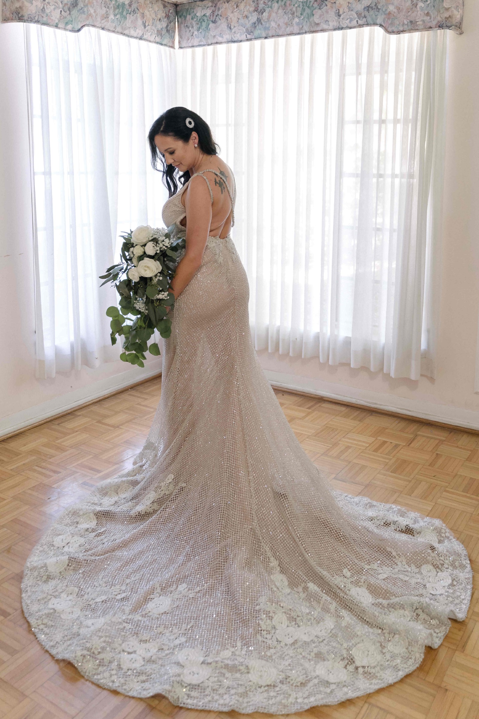 Lazaro Sheath Wedding Dress