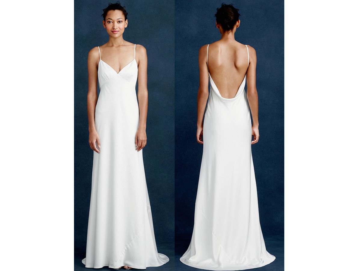 J Crew Brianna Gown Used Wedding Dress On Sale 53 Off Stillwhite