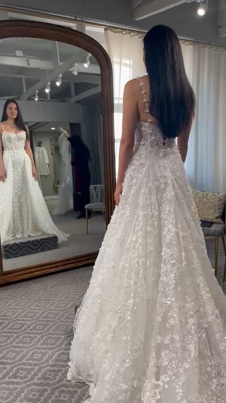 Galia Lahav, Catalina - Dress and Overskirt