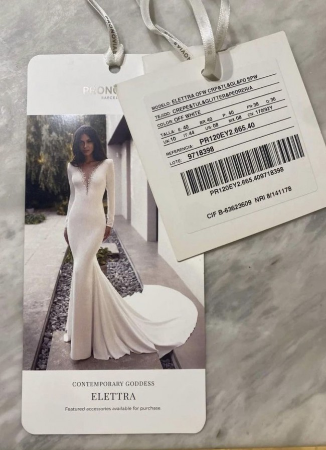Pronovias Elettra wedding gown - contemporary goddess collec