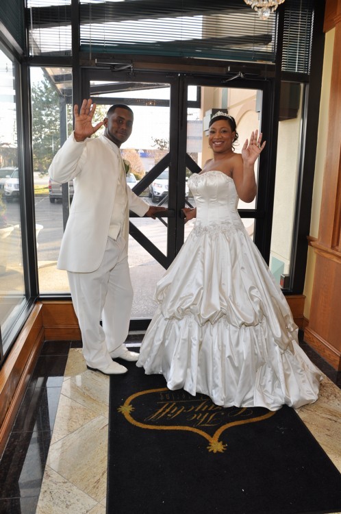 French Bustle Wedding Dress Chapel Train