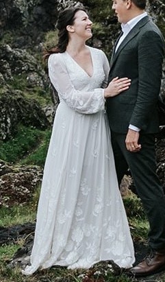 sachin and babi light blue dress Bhldn Dresses main image 0