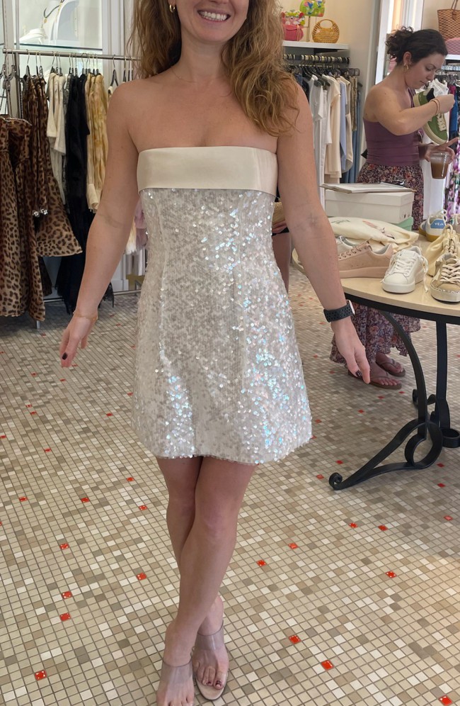 Philosophy Di Lorenzo Serafini, Sequin Mini Dress New Wedding Dress Save  50% - Stillwhite