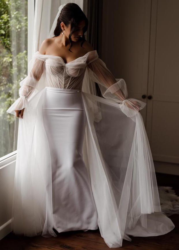 Marquise Bridal Jocelyn Bodysuit (top only) Sample Wedding Dress Save 67% -  Stillwhite