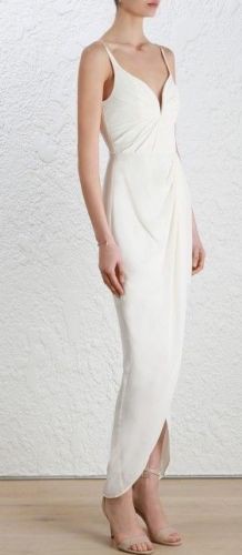zimmermann white silk dress