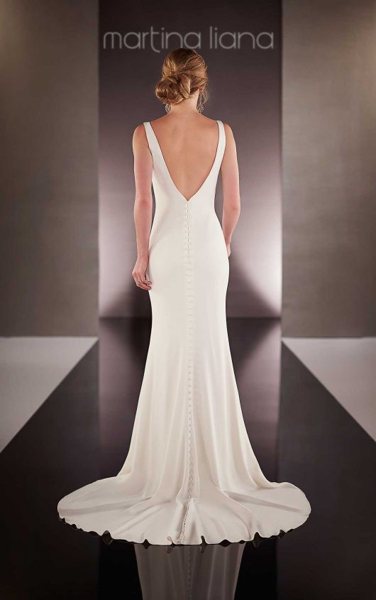 sexy sheath wedding dress