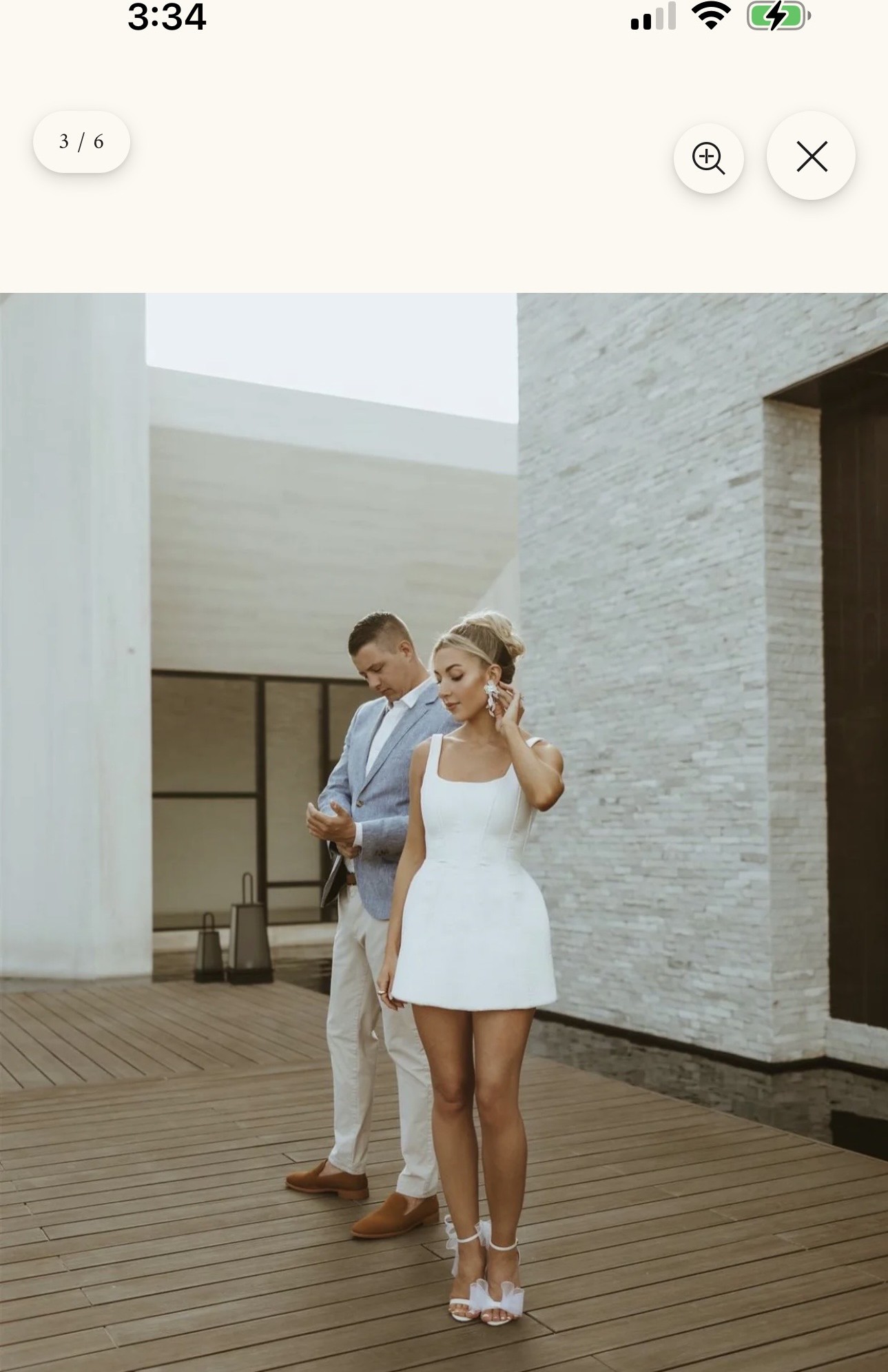love and lemons white mini dress For Love & Lemons Organza Sequin Embroidered Mini Dress