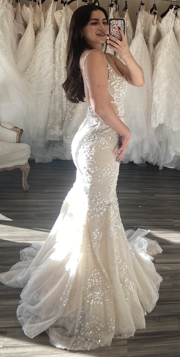pact fit & flare midi dress Strapless Scoop Neck Sheath Simple Wedding Dresses – Rosymae main image 1
