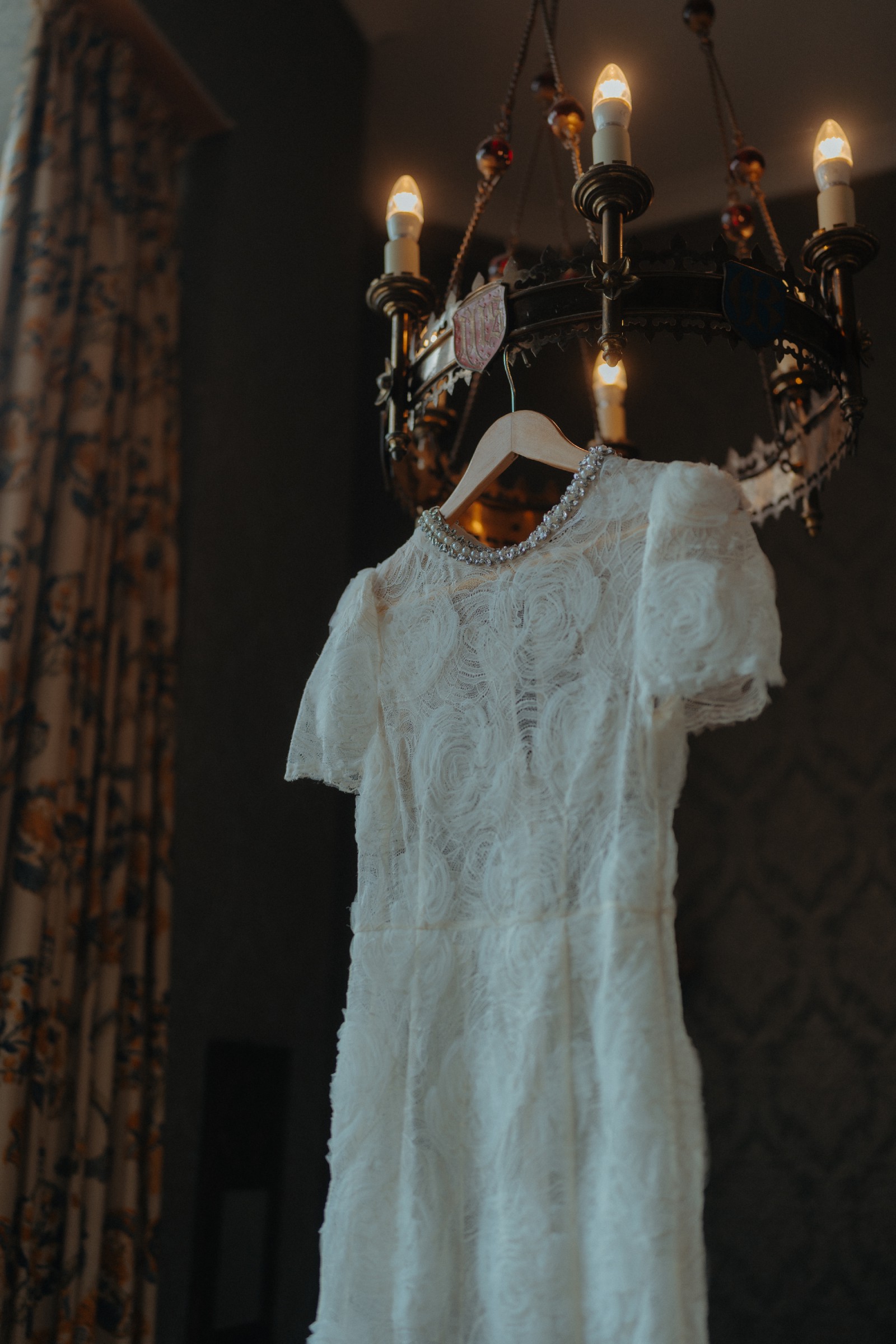knee length dresses for ladies Self-Portrait - White Flower Lace Midi Dress main image 1