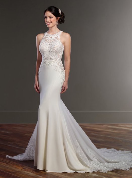 lace racerback wedding dress
