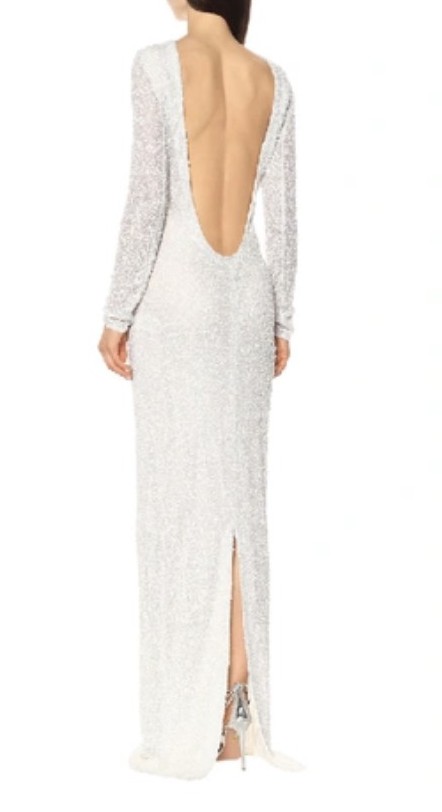 white with silver wedding dress EMMA Silver Wedding Dress