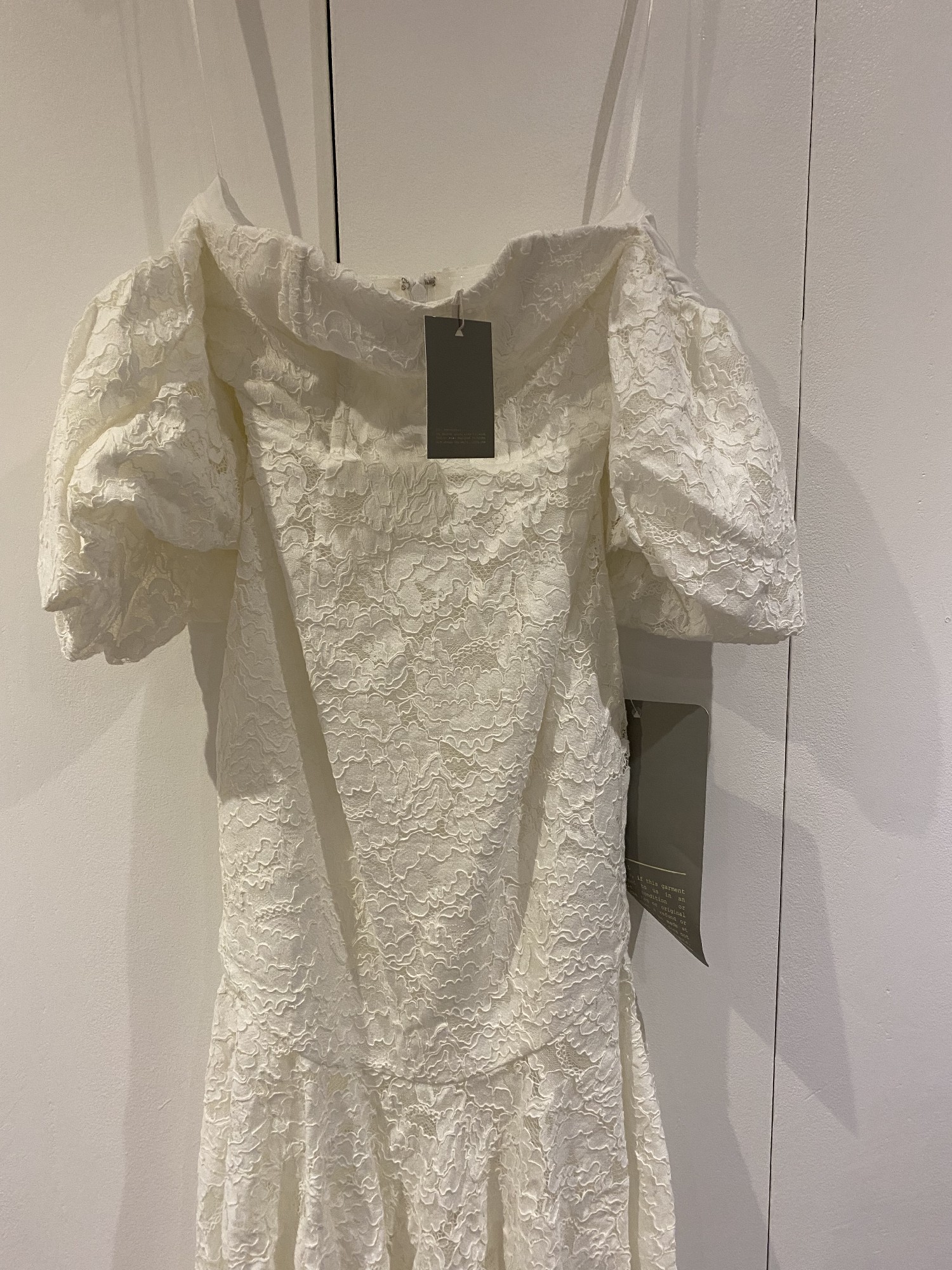 ASOS Bridal, Chelsea off shoulder lace wedding dress Wedding Dress Save 70%  - Stillwhite
