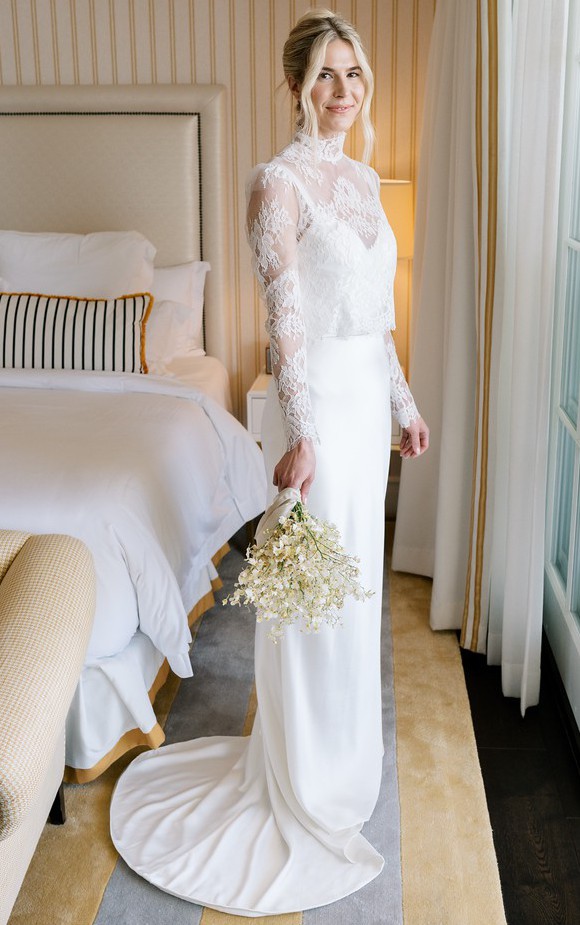 Elizabeth fillmore　ウェディングドレス　インポート Elizabeth Fillmore, Veronika + Etienne Overpiece Wedding Dress