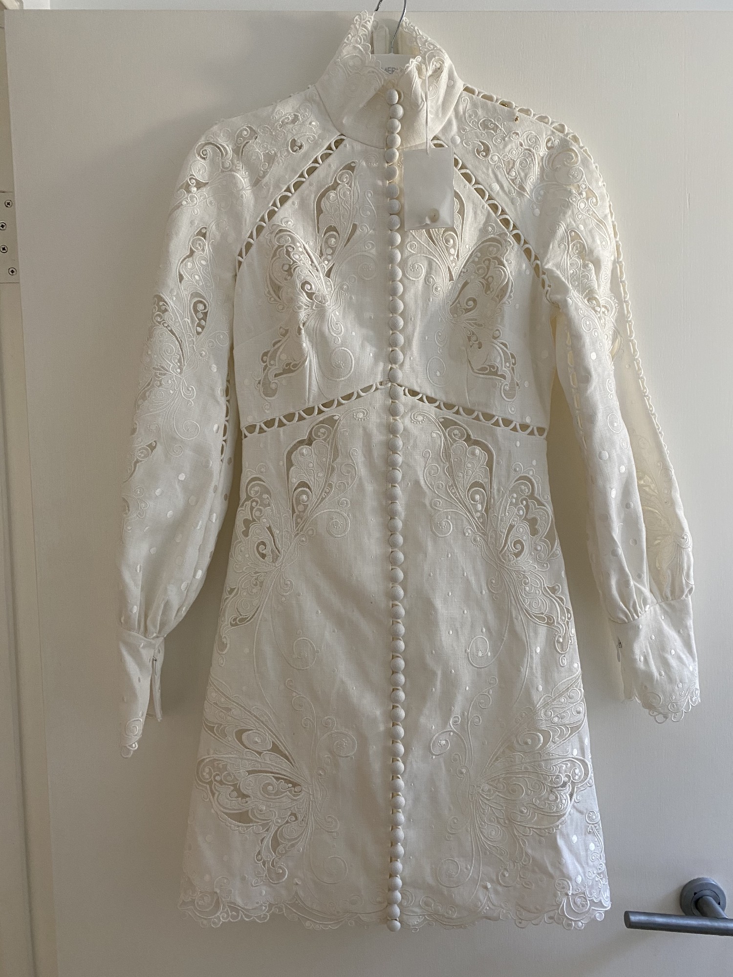 Zimmermann Super eight embroidered mini dress size 0 New Wedding Dress ...