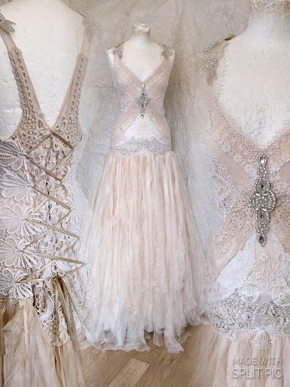 rawrags wedding dress