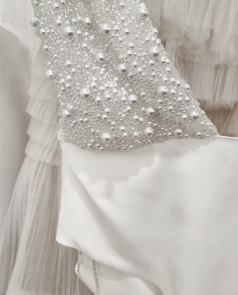Bowie Rae Imogen Pearl Bodysuit New Wedding Dress Save 50% - Stillwhite