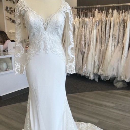 allure bridal long sleeve