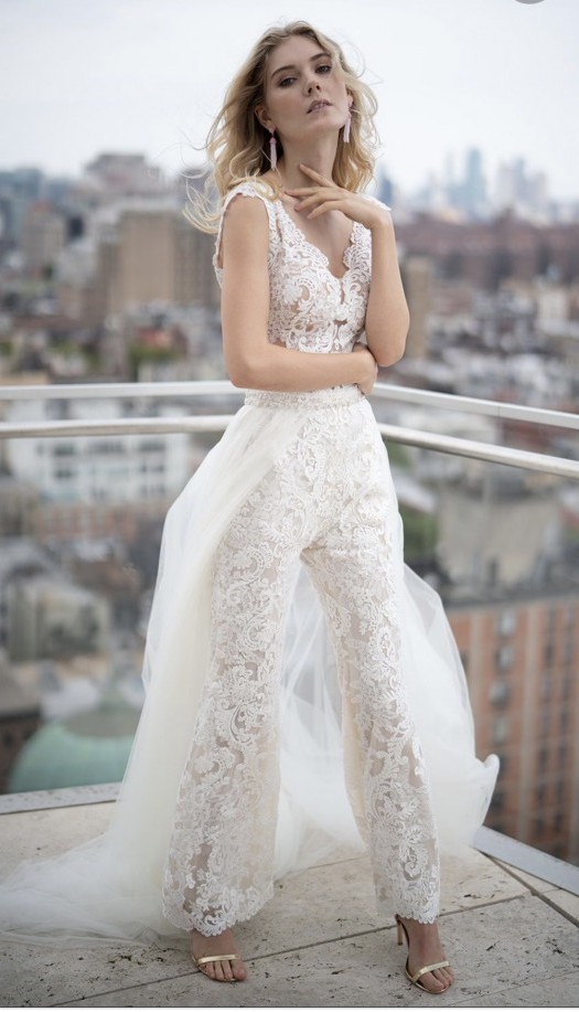 Maggie Sottero Milan jumpsuit Used Wedding Dress Save 71% - Stillwhite