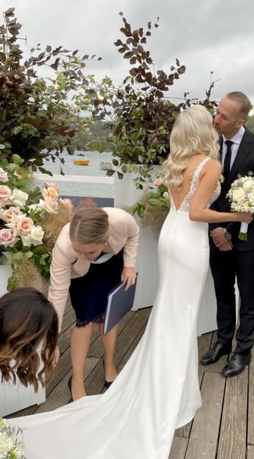 Tommy Crepe Used Wedding Dress 