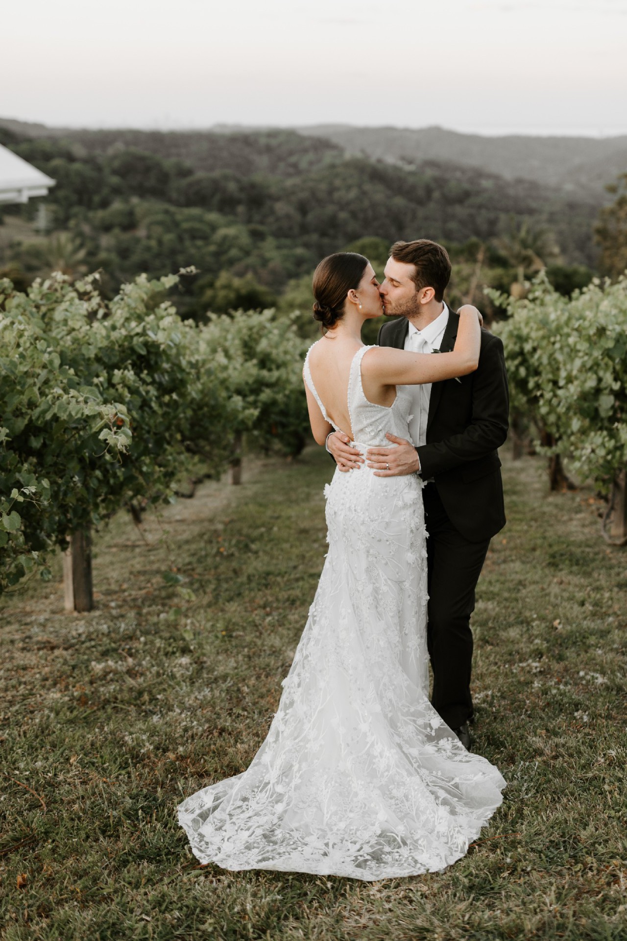 joie beaded dress A-Line Spaghetti Straps Lace Beach Wedding Dress, Simple Boho Wedding –  Promfast