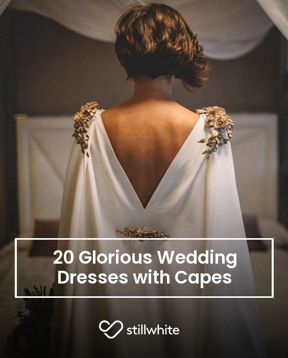 Wedding Cape with Gold Applique