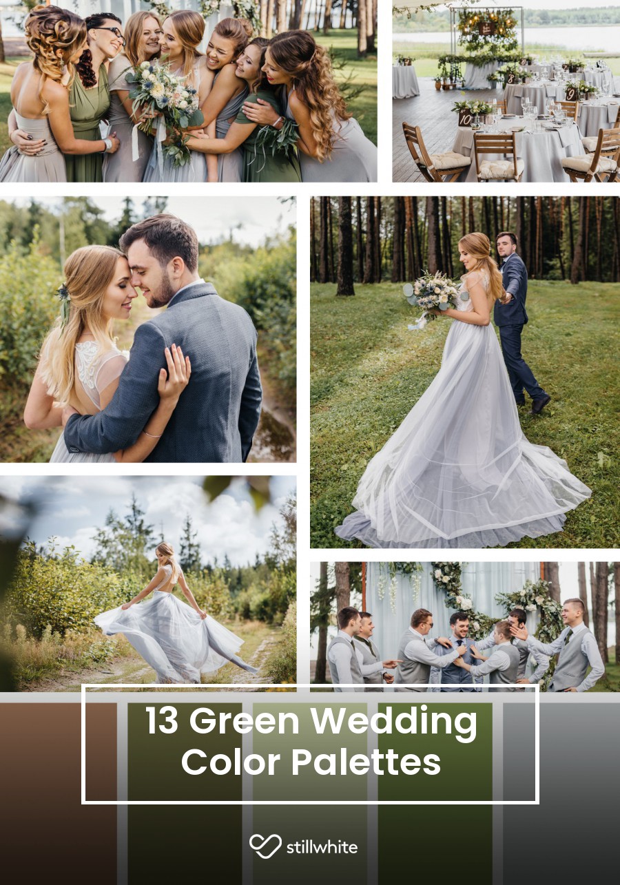 13 Green Wedding Color Palettes – Stillwhite Blog