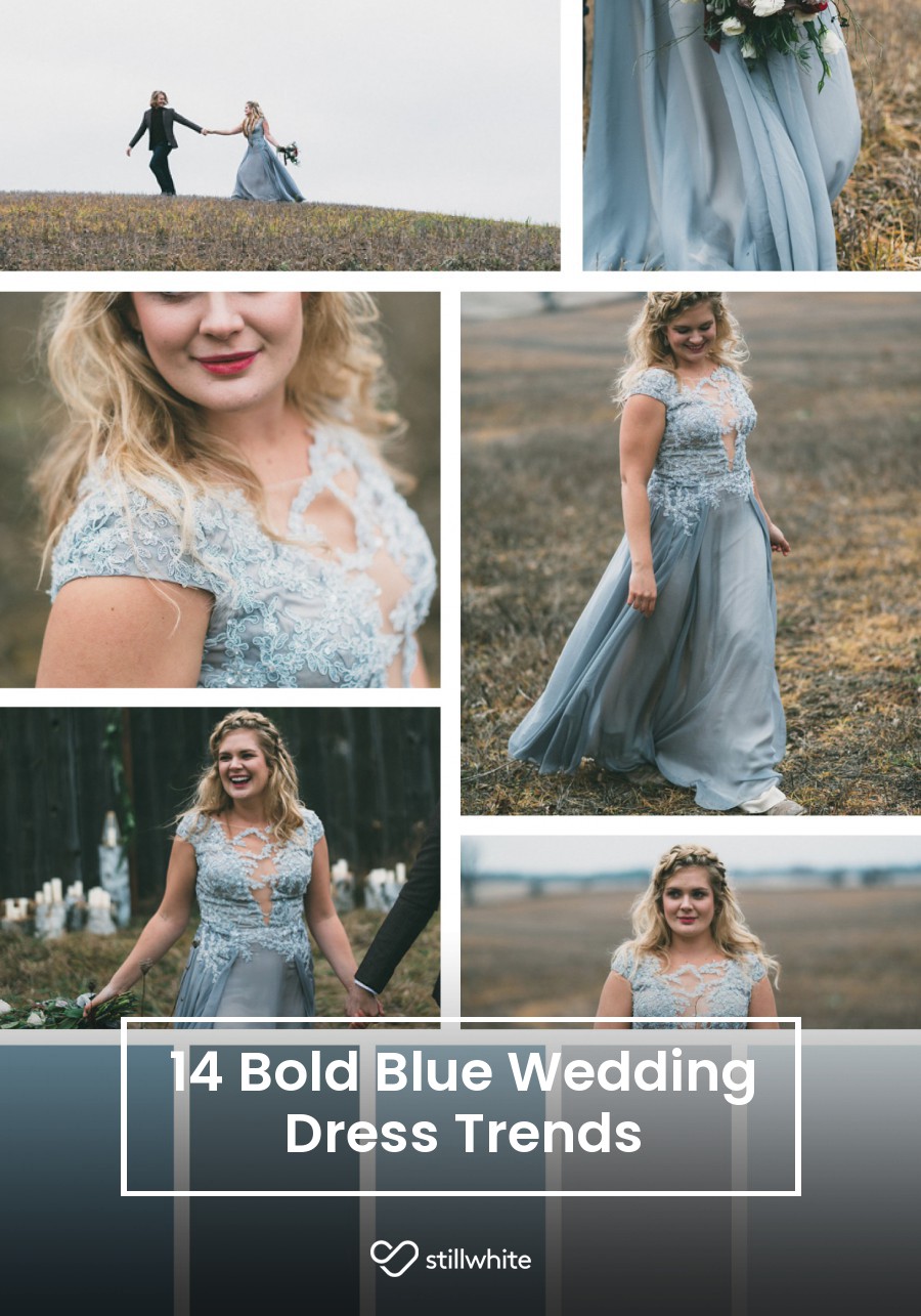 14 Bold Blue Wedding Dress Trends – Stillwhite Blog