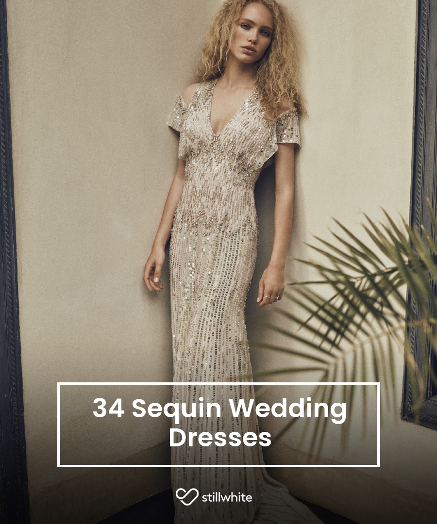 34 Sequin Wedding Dresses – Stillwhite Blog