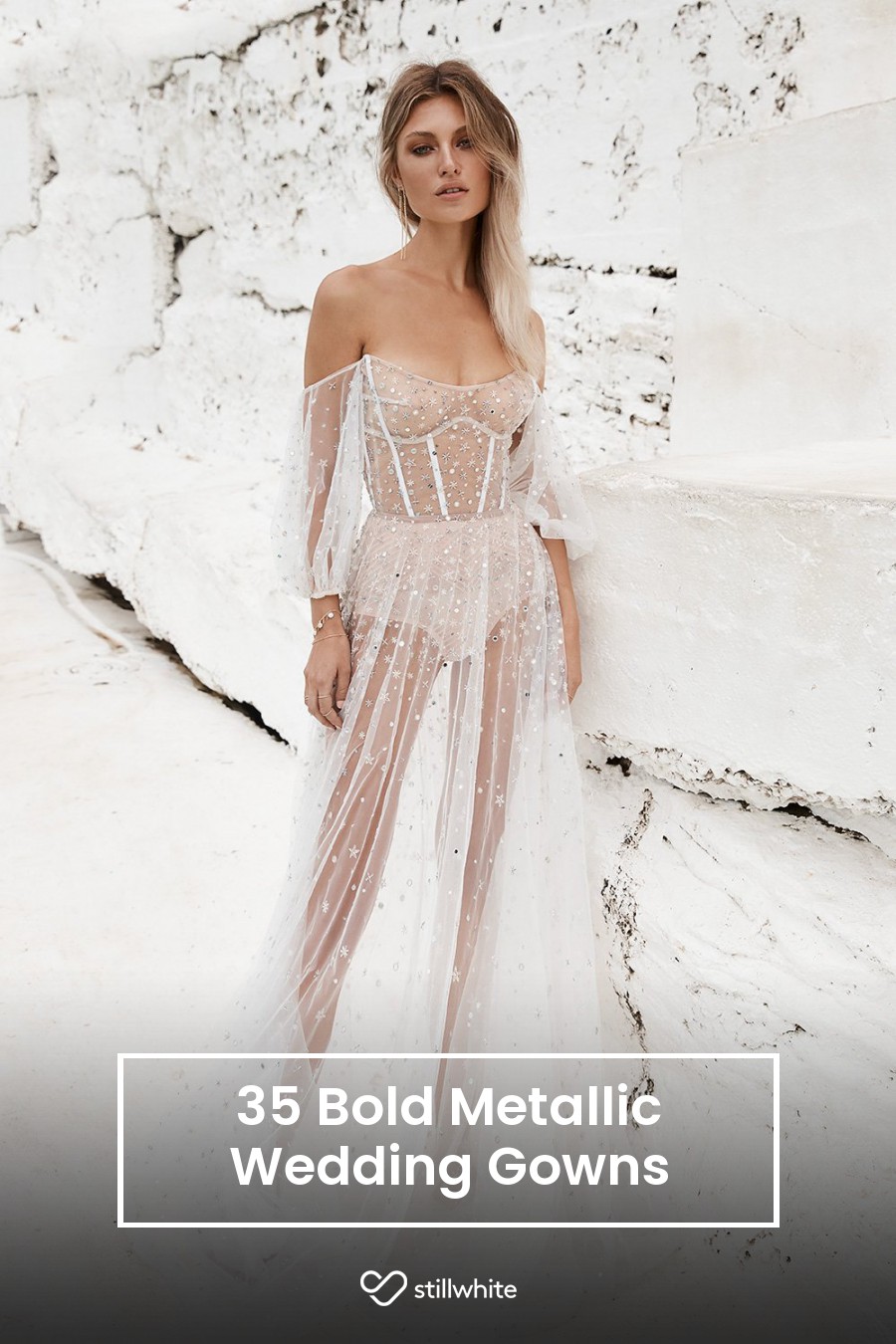 35 Bold Metallic Wedding Gowns – Stillwhite Blog