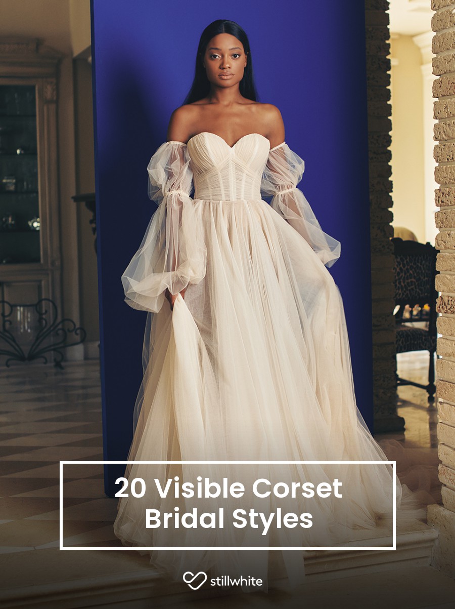 20 Visible Corset Bridal Styles – Stillwhite Blog